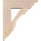 Ekena Millwork Olympic Traditional Smooth Bracket w/ Offset Brace, Douglas Fir, 7 1/2"W x 24"D x 28"H BKT0806X24X28OLY01SDF - alternate 3